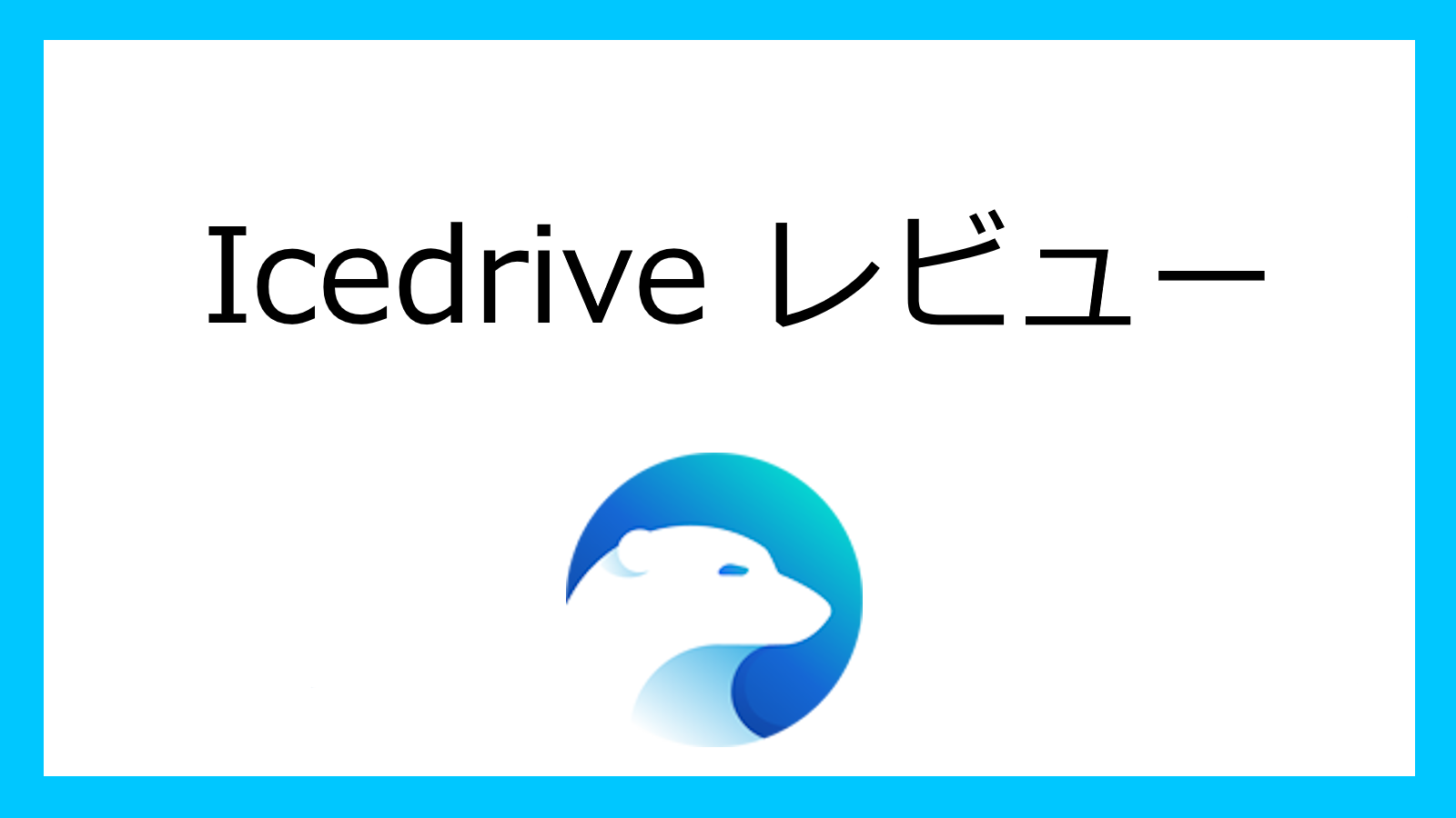 Icedriveレビューの画像